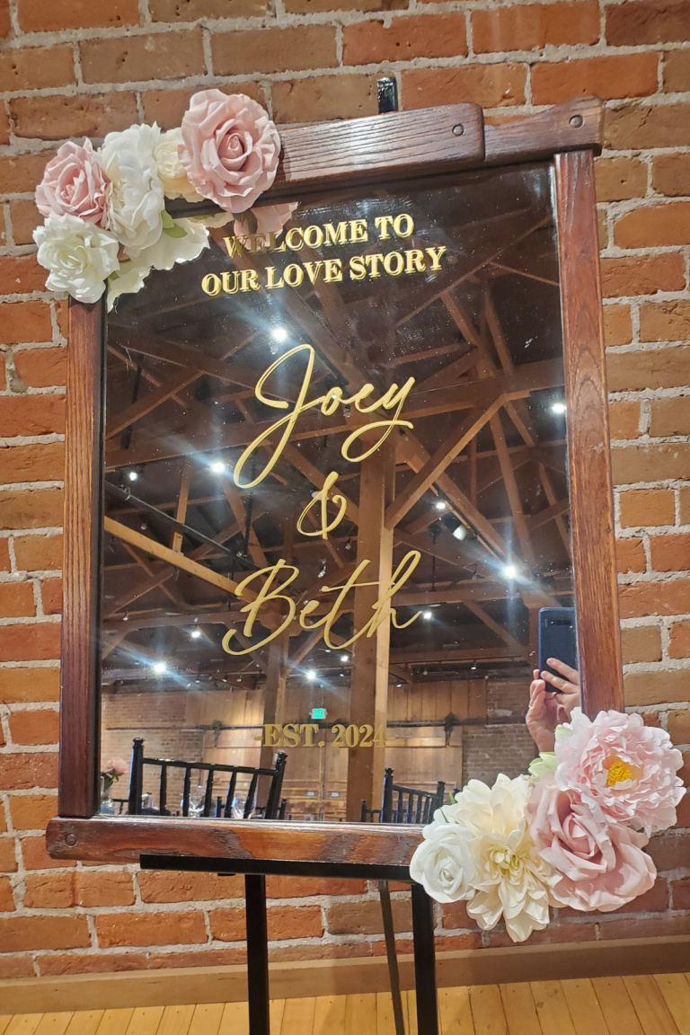 Wedding Welcome Mirror